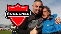 Jaime García le deja buenos deseos a Mario Salas. (Foto: Photosport)