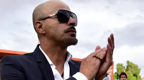 Marco Antonio Figueroa le entrega buenos deseos a Cobreloa (Foto: Photosport)