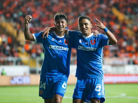 Marcelo Morales feliz por su gol y por la asistencia a su amigo Guerra