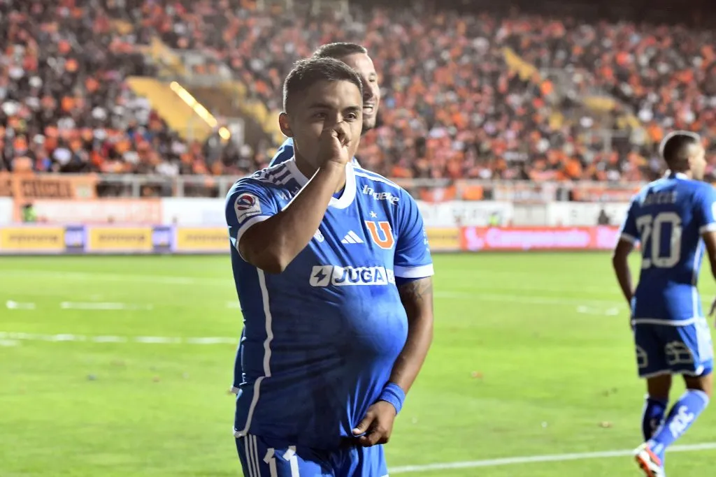 Nicolás Guerra acumula un gol en esta temporada con Universidad de Chile.