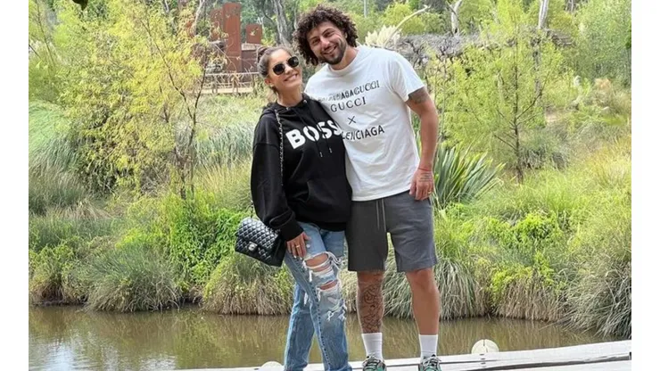 Maximiliano Falcón recibió el apoyo de su esposa, Florencia Pouso. (Flotommy, Instagram)