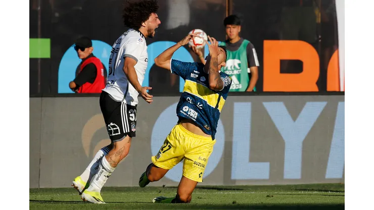 Maximiliano Falcón protagonizó una nueva imprudencia en Colo Colo. (Foto: Dragomir Yankovic/Photosport)