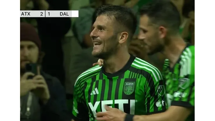 Diego Rubio le dio el triunfo a Austin FC sobre FC Dallas en la MLS. (Foto: Captura)