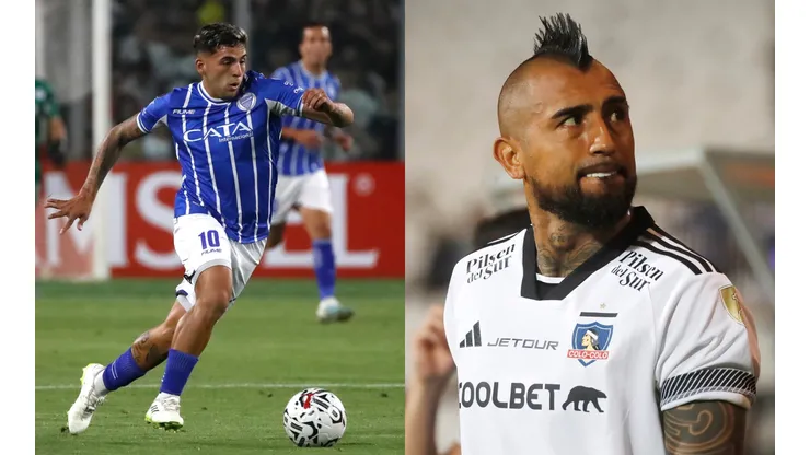 Hernán López tiene la camiseta de Arturo Vidal. (Foto: Photosport)