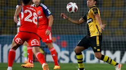 Luciano Cabral se cuida antes de la visita a Universidad de Chile.