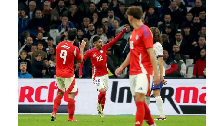 Darío Osorio fue una de las figuras del Francia vs Chile. (Foto: Manu Blondeau/AOP/SIPA/PHOTOSPORT)