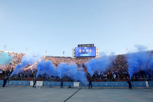Hinchas de la U armaron una verdadera fiesta en el Estadio Nacional | FOTO:Jonnathan Oyarzun/Photosport