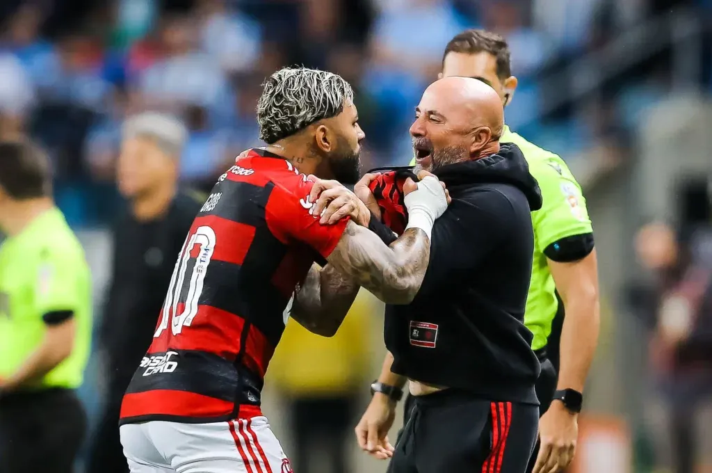 Gabigol siempre tuvo una buena relación con Sampaoli | Foto: Archivo