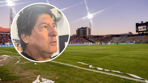 Iván Zamorano salió a defender la cancha del Estadio Monumental. (Foto: Guillermo Salazar)