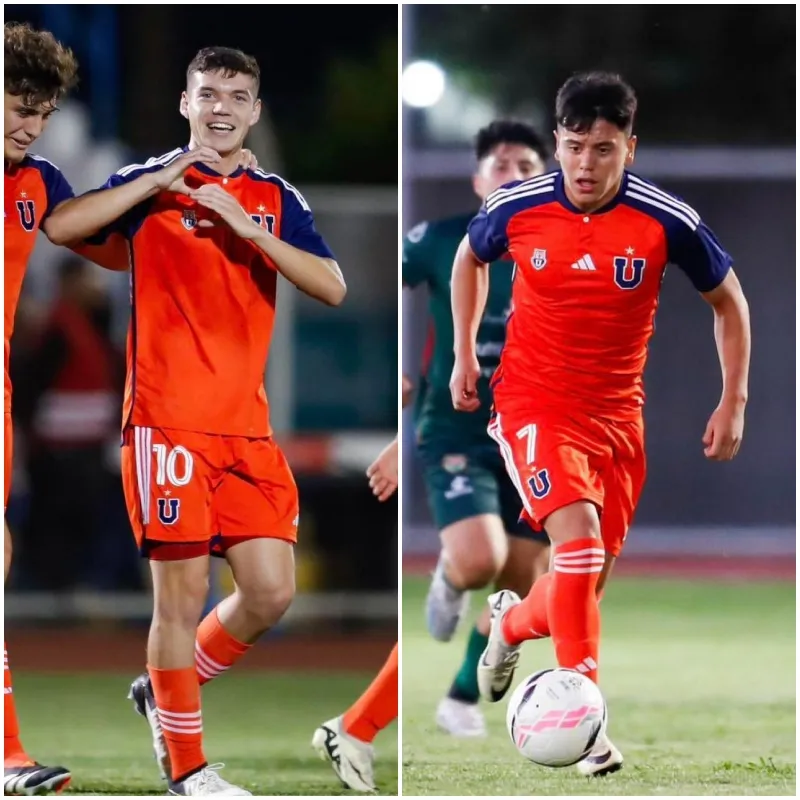 Arce y Vásquez, jugadores claves para la sub 20 de Nicolás Córdova (Prensa UCH)