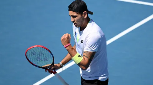 Alejandro Tabilo juega ante Grigor Dimitrov en el Masters 1000 de Miami. (Foto: Getty)