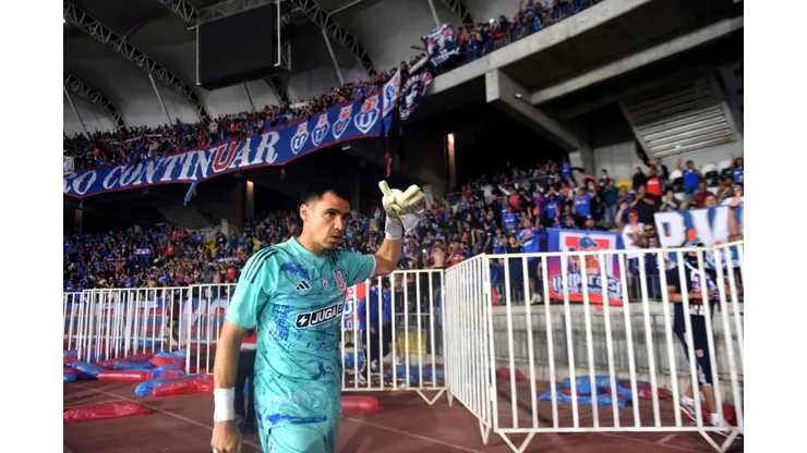 Cristopher Toselli tendrá su primer partido de titular en este 2024 con la camiseta de Universidad de Chile.
