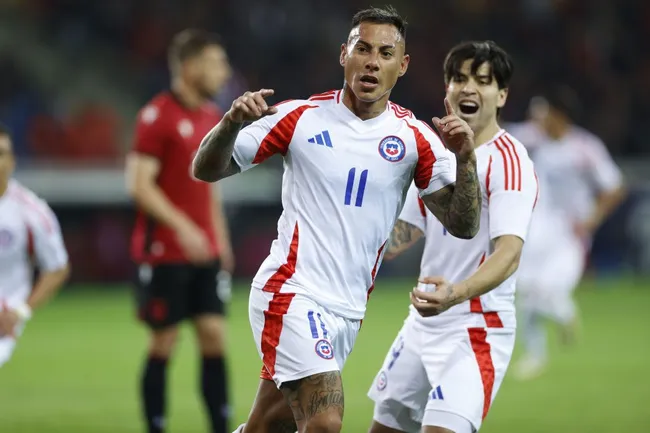 Eduardo Vargas volvió a la Selección Chilena con un gol en el triunfo por 1-0 ante Albania (Foto: Photosport)