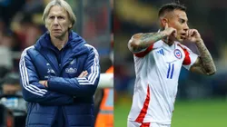 Ricardo Gareca elogia a Eduardo Vargas. (Foto: Photosport)