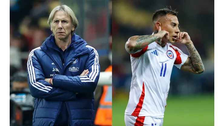 Ricardo Gareca elogia a Eduardo Vargas. (Foto: Photosport)