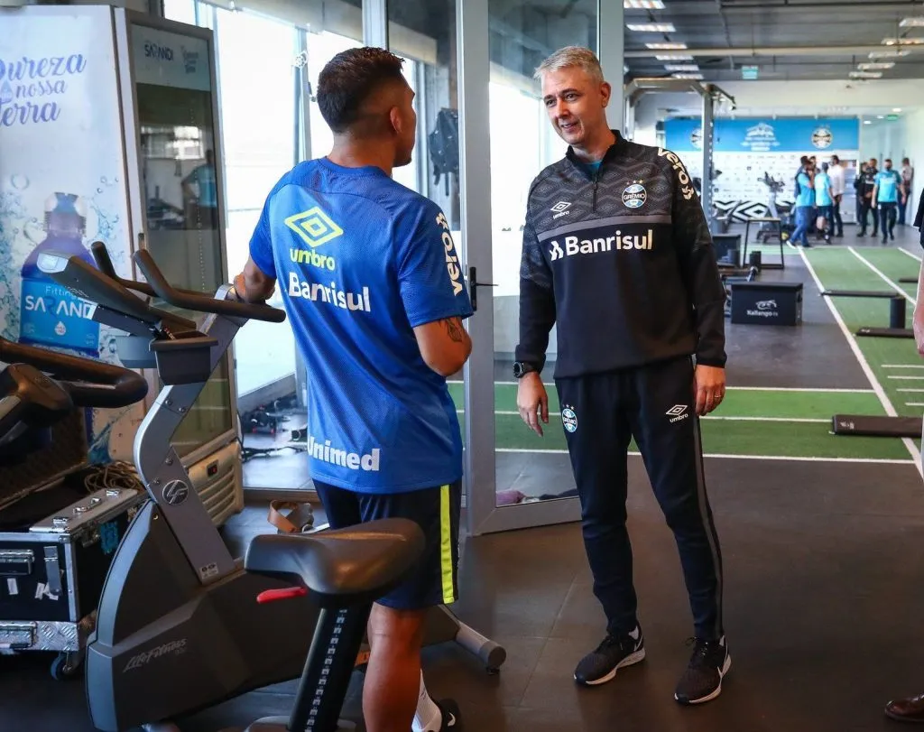 Pinares con Nunes en Gremio | Foto: Archivo