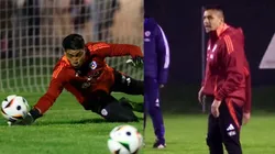 Un llamativo momento se vivió en el entrenamiento de La Roja en Italia.