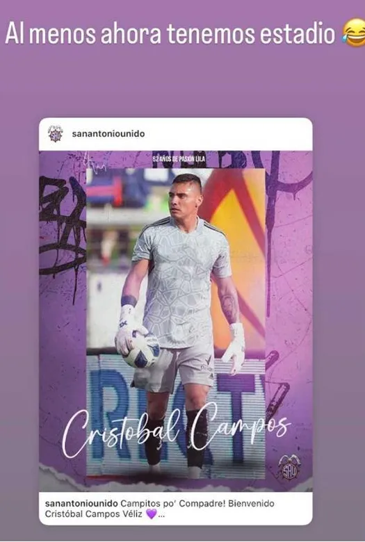 Julissa Campos se burló de la U al compartir la noticia del fichaje de su hermano, Cristóbal en San Antonio Unido.