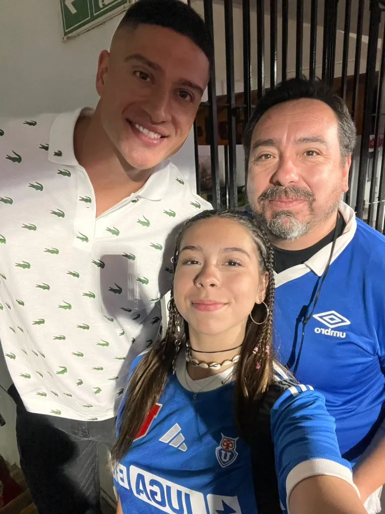 Sammis Reyes estuvo presente en el Estadio Nacional para ver a Universidad de Chile.