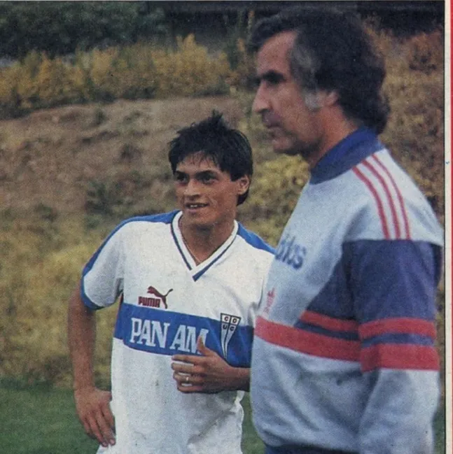 Gerardo Reinoso junto a Ignacio Prieto en la Universidad Católica | FOTO: Archivo