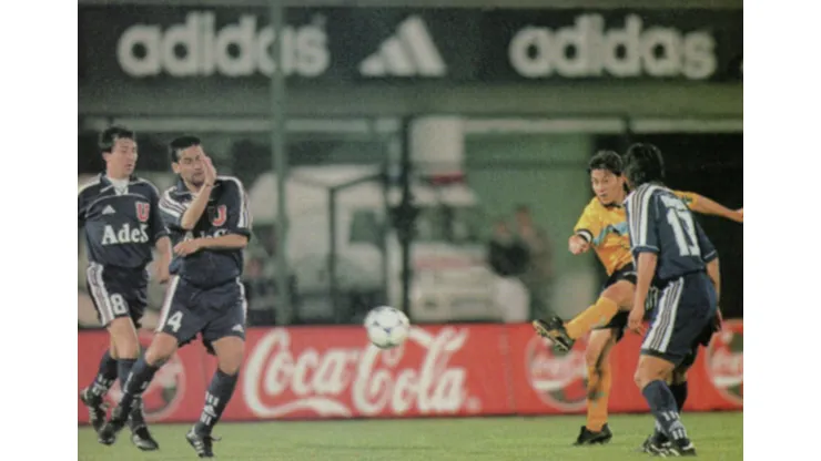 Mario Núñez en el Partido del Siglo entre Universidad de Chile y O'Higgins.