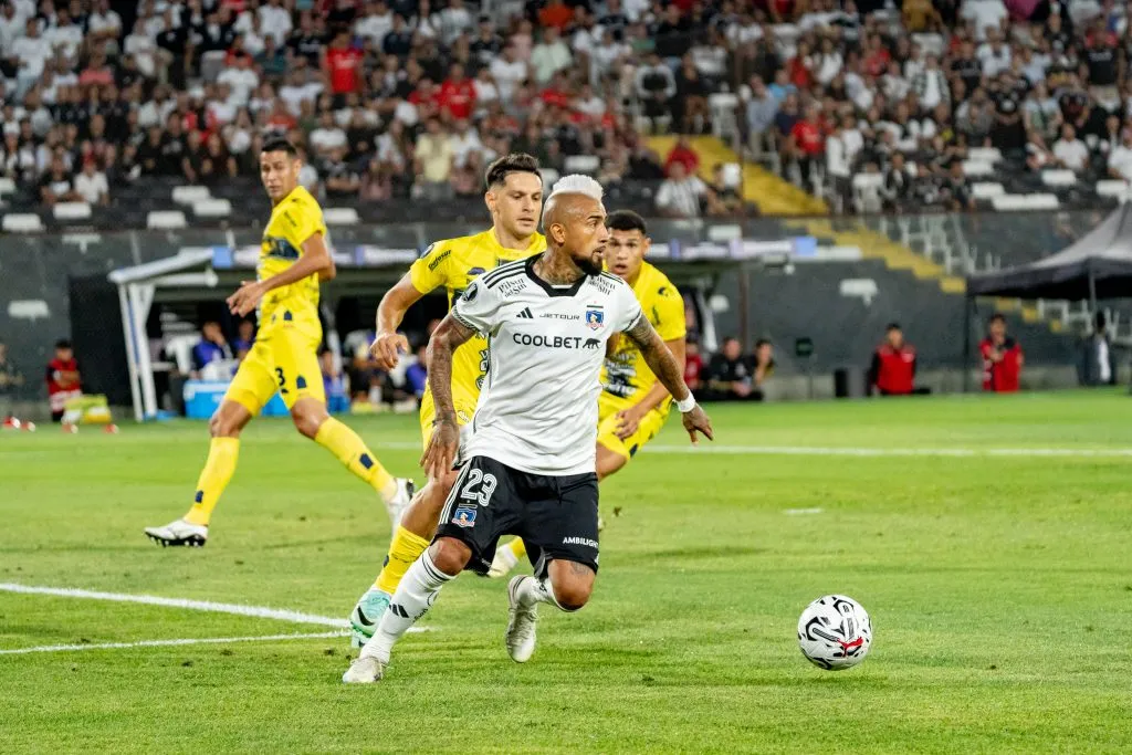 Arturo Vidal fue titular y jugó hasta los 88 minutos en la victoria de Colo Colo sobre Sportivo Trinidense. (Foto: Guillermo Salazar)