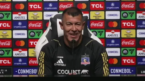 Jorge Almirón atendió a la prensa previo al partido de Colo Colo por Copa Libertadores. (Foto: Captura)