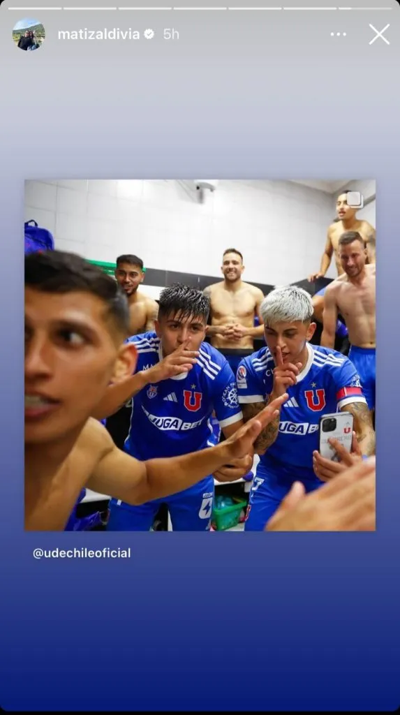 El posteo de Matías Zaldivia | Foto: U. de Chile