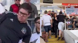 El repudiable acto de violencia de un hincha albo en el Monumental se tomó las redes sociales.