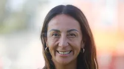 Vicepresidenta de Azul Azul vivió un incómodo momento en el Estadio Monumental.