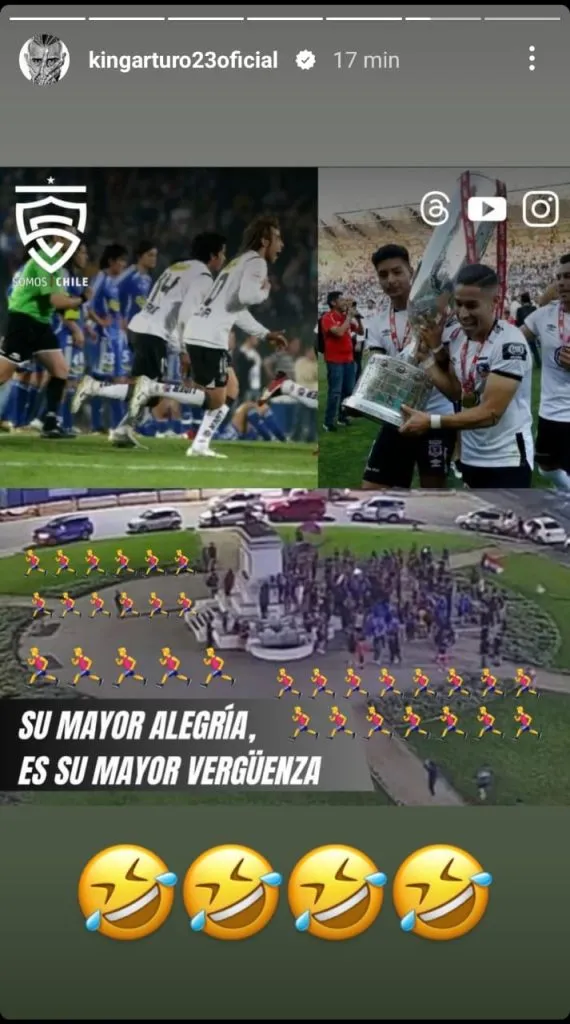 La burla de Vidal en RR.SS | Foto: Instagram