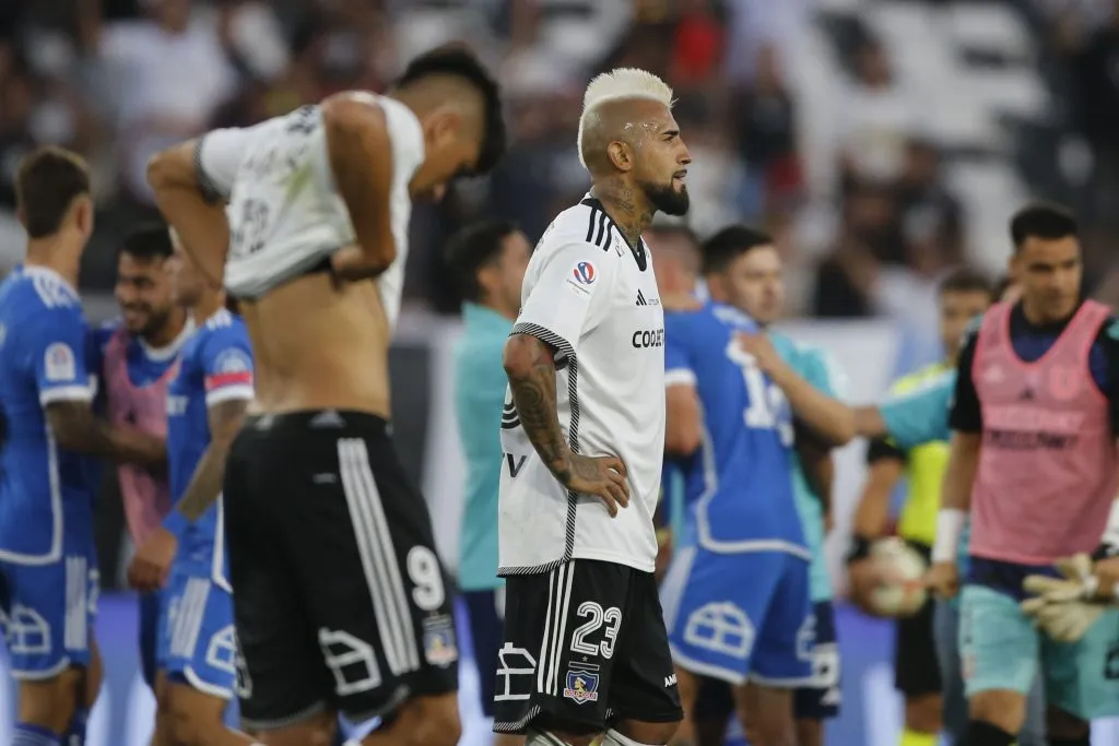 Arturo Vidal hace una autocrítica por el primer tiempo de Colo Colo ante la U en el Superclásico y asegura que mejoraron en el complemento. (Foto: Photosport)
