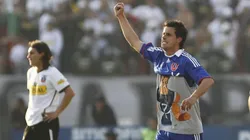 Diego Rivarola y su emotiva celebración tras el triunfo de la U ante Colo Colo