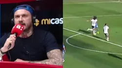 El ex ariete de la U quedó bastante enojado con el árbitro José Cabero.