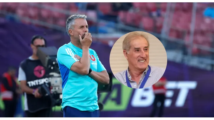 Miguel Ángel 'Loco' Gamboa le sugiere a Álvarez qué corregir en el Superclásico.