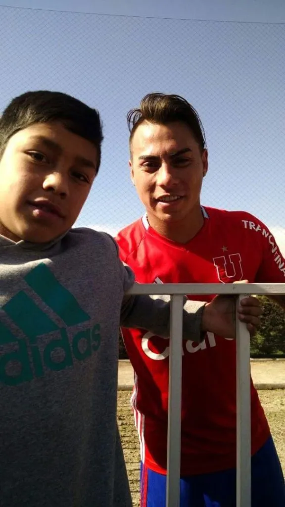 La foto del recuerdo, año 2016. Vargas junto a Osorio (Archivo)