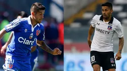 Ramón Fernández vistiendo la camiseta de la U y Colo Colo.