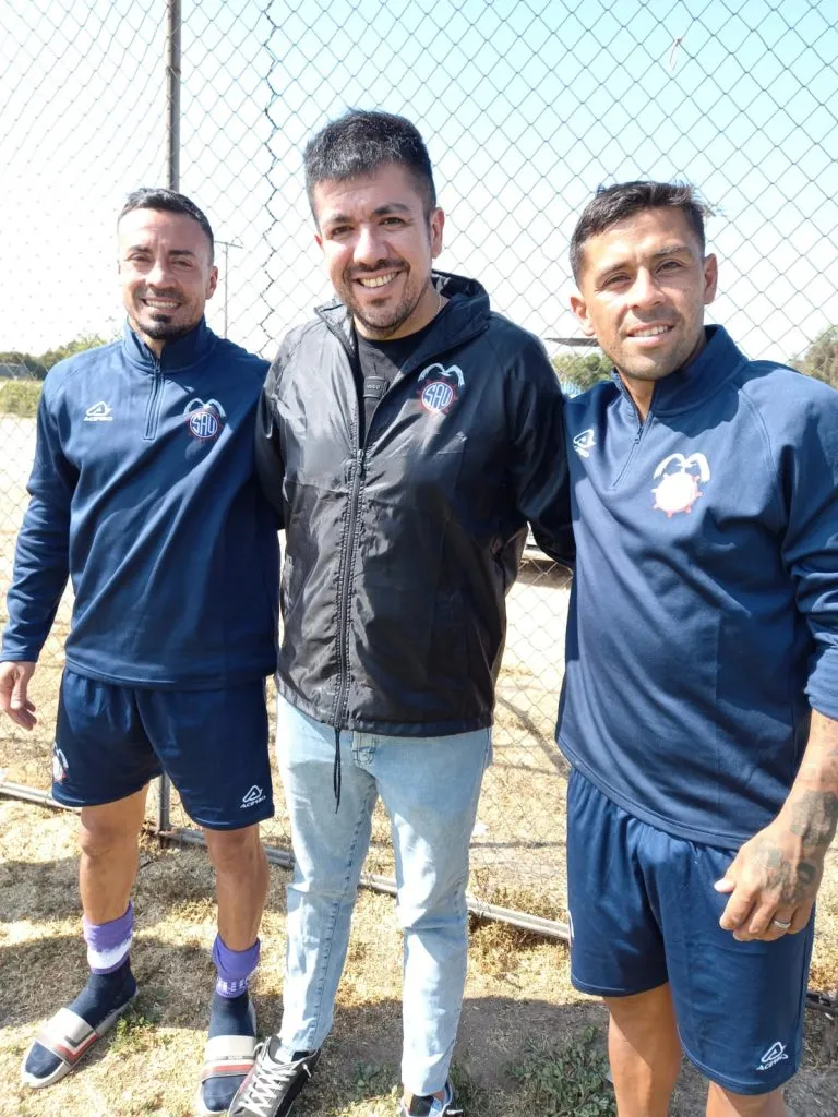 Roberto Cereceda junto a otra de las figuras del SAU, Ramón Fernández.