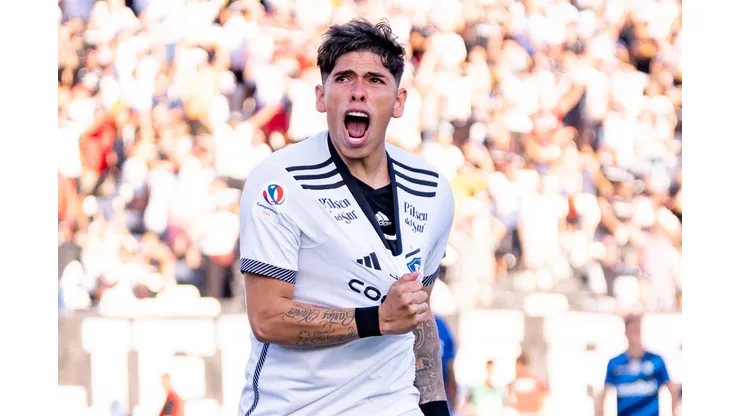 Carlos Palacios convirtió uno de los goles en el triunfo de Colo Colo sobre Huachipato. (Foto: Guillermo Salazar)