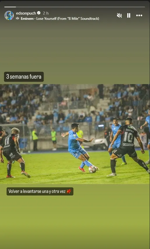 Edson Puch confirma que no estará ante Universidad de Chile.