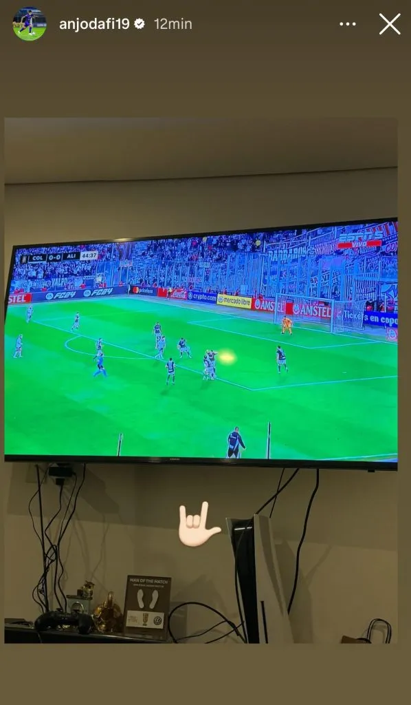 Captura de la historia de Instagram de Darío Lezcano.