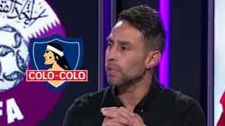 Valdivia barre con jugador albo.