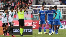 Gilabert fue protagonista en el duelo entre los Azules y los Árabes.