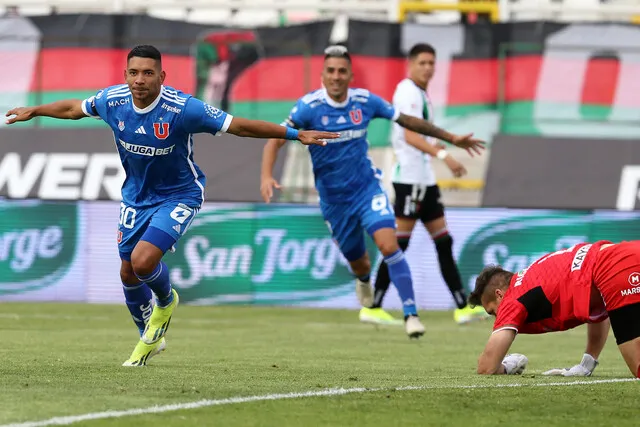 Palacios anotó el primer gol del partido | Foto: Photosport