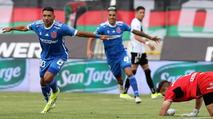 Cristián Palacios anotó el primer gol para la Universidad de Chile