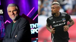 Vidal fue elegido como la figura del partido entre los Cruzados y los Albos.