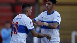 Nicolás Castillo y Fernando Zampedri tienen la tarea de aportar con goles a la UC. (Foto: Photosport)
