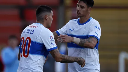 Nicolás Castillo y Fernando Zampedri tienen la tarea de aportar con goles a la UC. (Foto: Photosport)