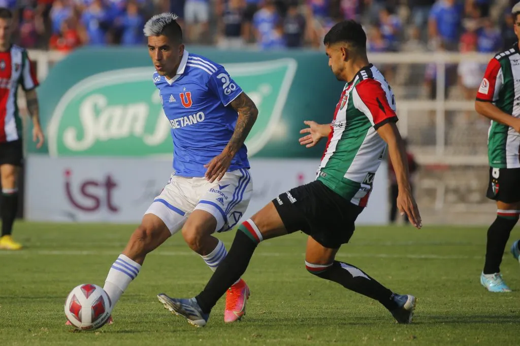 Universidad de Chile y Palestino juegan en La Cisterna por la novena fecha del Campeonato Nacional 2024. (Foto: Photosport)