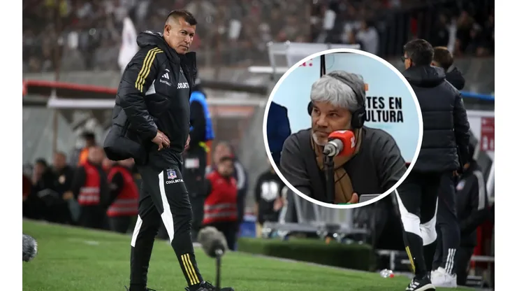 Juan Cristóbal Guarello ve complicado el crédito de Jorge Almirón en Colo Colo en caso de una derrota ante la UC. (Foto: Photosport | Agricultura)